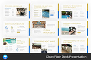 Clean Pitch Deck Keynote Templates, a Presentation Template by Fit-tee (Thumbnail 1 of 4)
