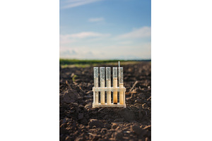 Field soil samples for analysis, a Technology Photo by yanadjana