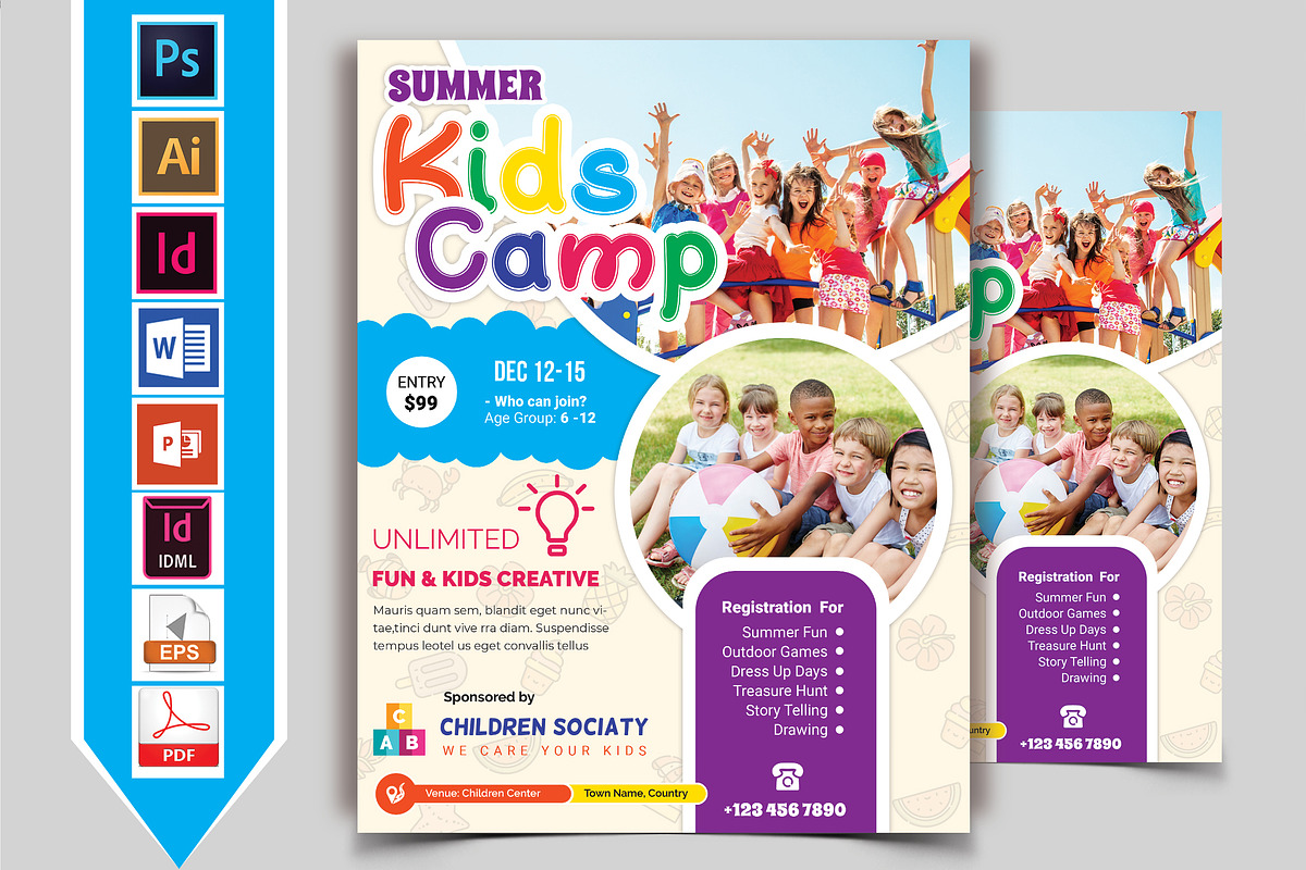 10 Kids Summer Camp Flyers 90% OFF, a Flyer Template by Imagine Design Studio (Photo 11 of 12)