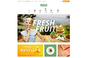 Pts Fresh -Food & Restaurant theme, a Bootstrap Template by Prestabrain (Thumbnail 1 of 6)