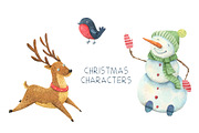 CHRISTMAS - WATERCOLOR CLIP ART, a Decorative Illustration by Kattarina Po (Thumbnail 6 of 8)