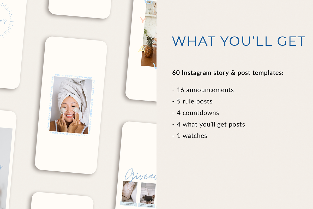 Giveaway Instagram Kit | CANVA, a Social Media Template by Ralony (Photo 3 of 9)