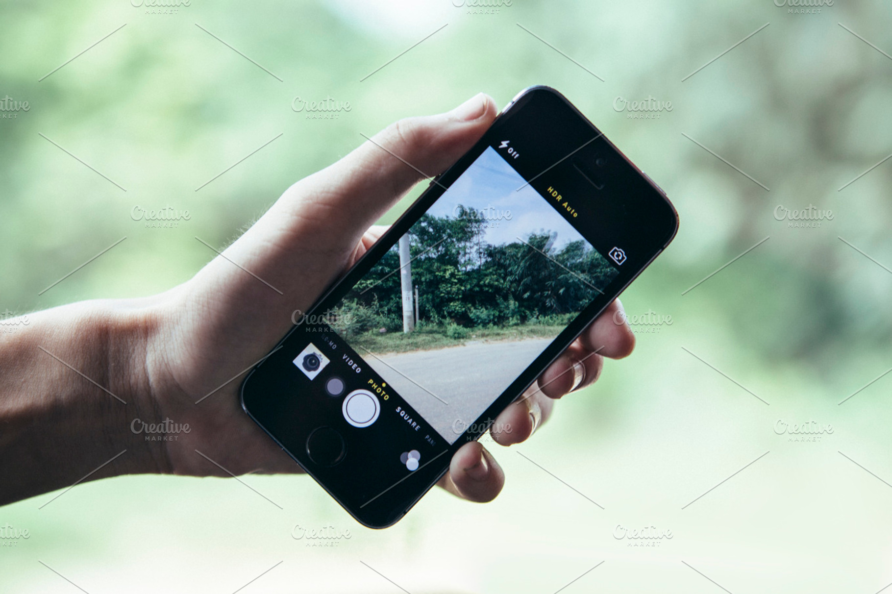 Iphone 5S With Blur Background
