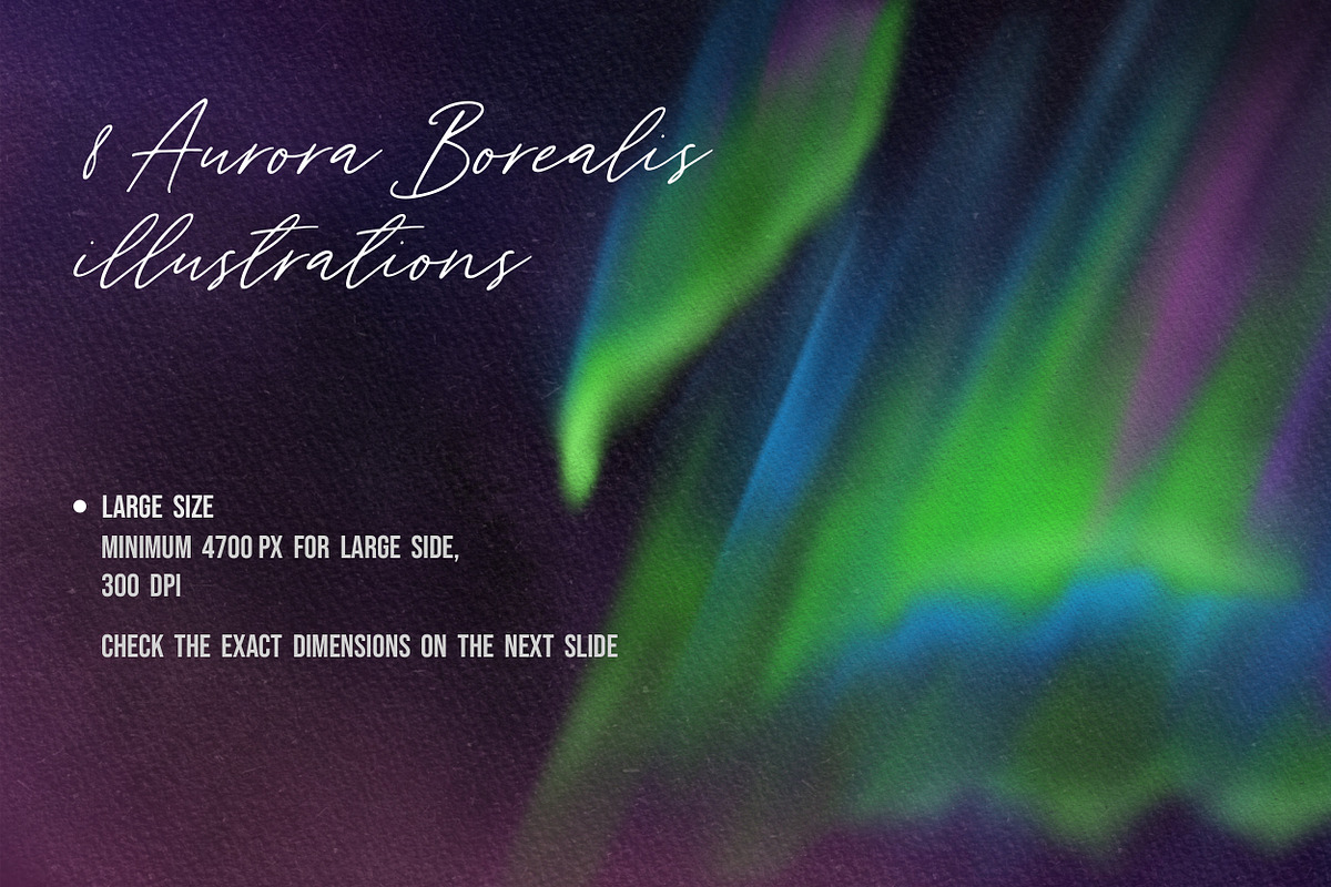 Aurora Borealis-Watercolor overlays, a Texture Illustration by ❤️ KiraSolly (Photo 4 of 7)