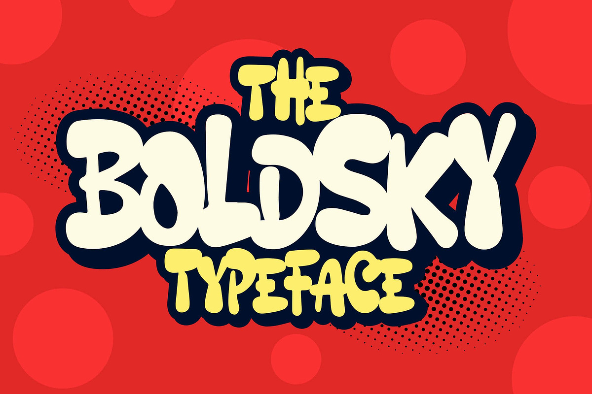 Boldsky a Playful Font, a Sans Serif Font by Blankids Studio (Photo 1 of 8)