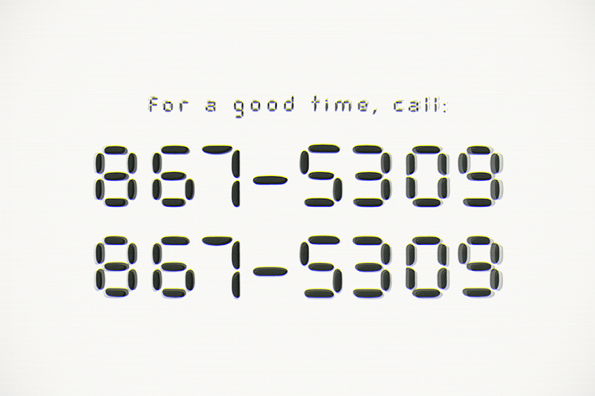 80085, a Sans Serif Font by Bruised Goods (Photo 3 of 10)