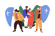 People protect from danger concept, a Person Illustration by Good Studio (Thumbnail 4 of 8)