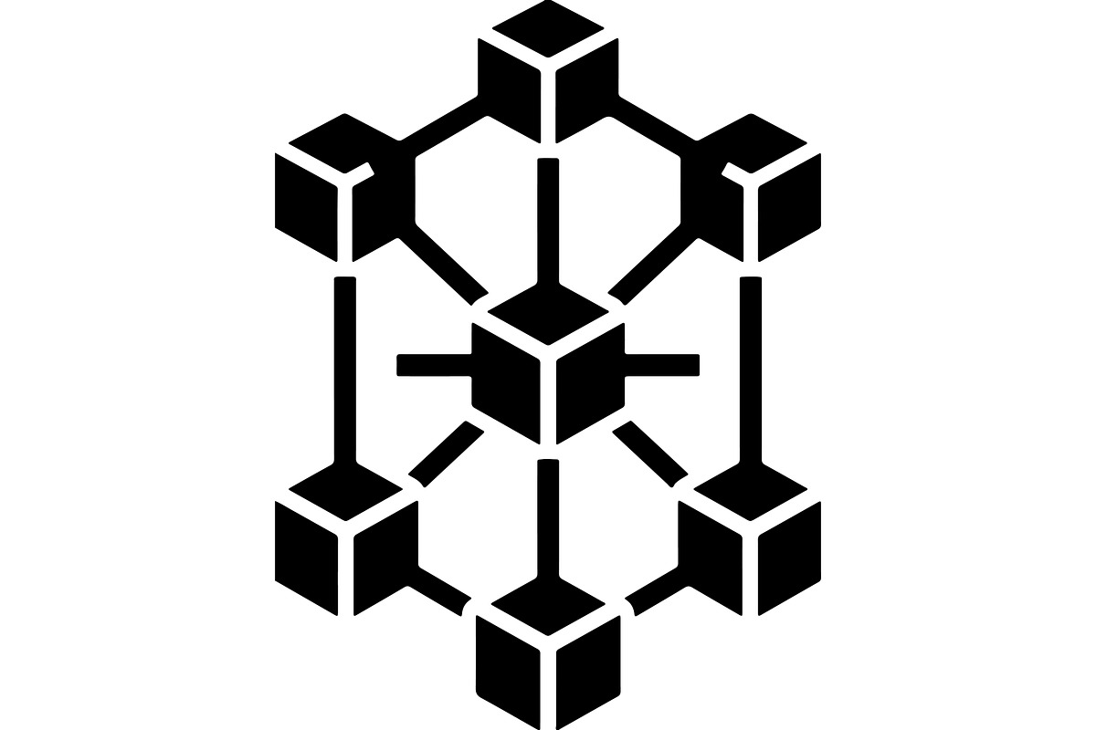 Blockchain and network illustrations, a Technology Illustration by balal (Photo 12 of 13)