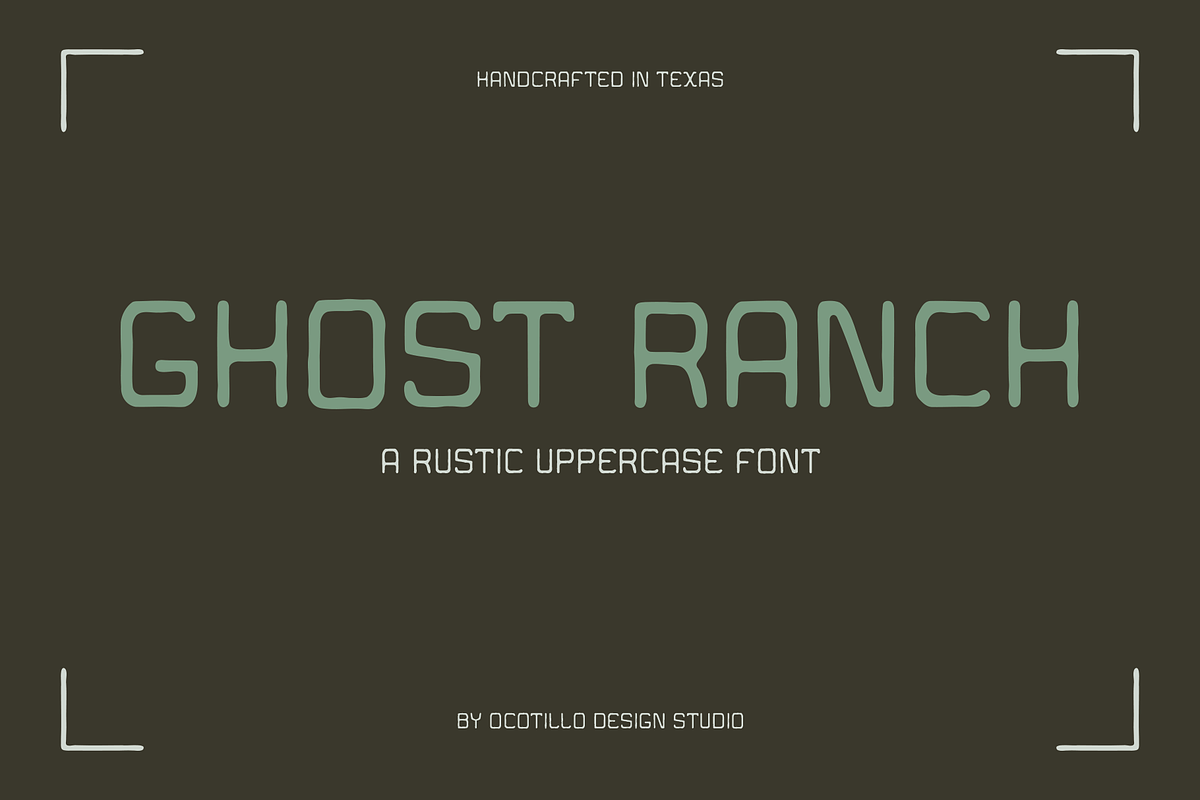 GHOST RANCH - Ocotillo Design Studio, a Sans Serif Font by Ocotillo ...