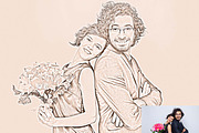 Romantic Wedding Oil & Sketch, an Action Add-On by Studio Retouch (Thumbnail 4 of 13)