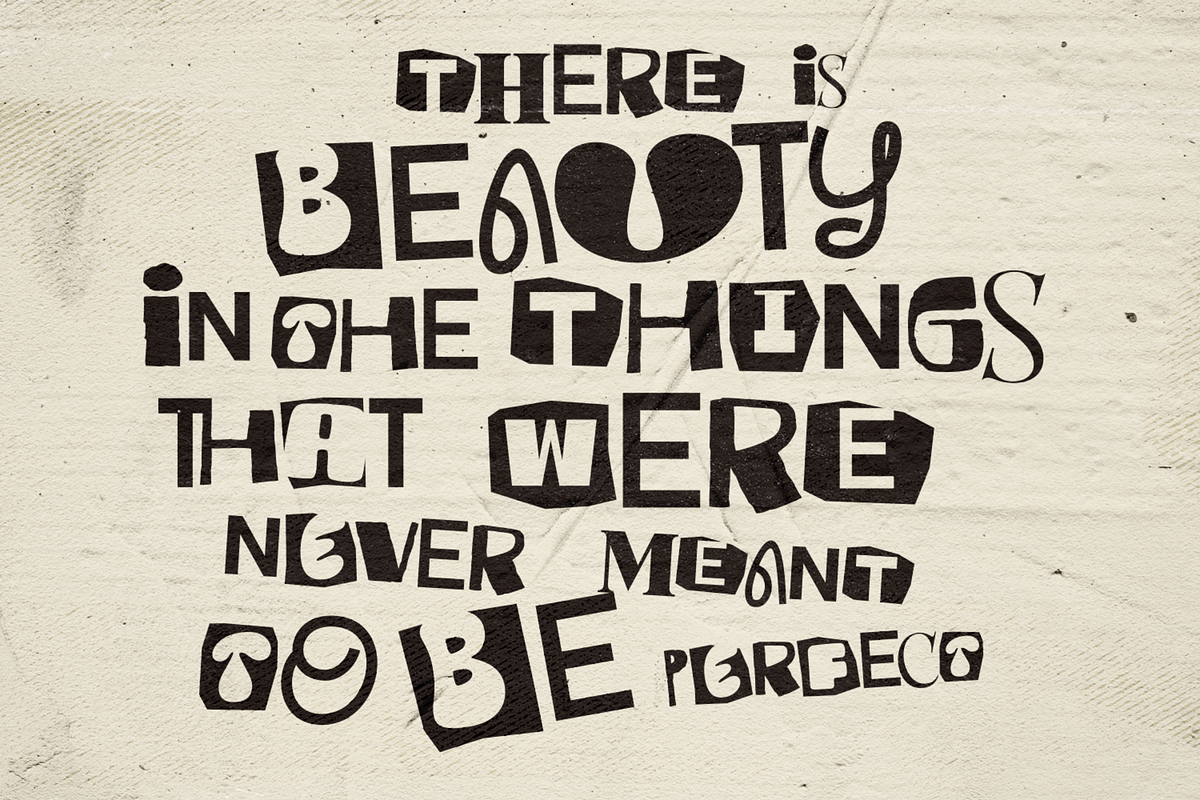 Chaos Reality – Experimental Font, a Handwritten Font by shineink.designlab (Photo 7 of 12)