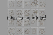Night Thing Clipart Set, a Decorative Illustration by Palau (Thumbnail 9 of 12)