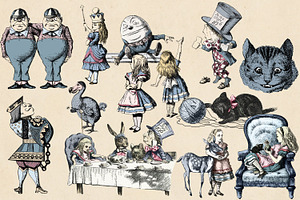 Dusty Blue Alice In Wonderland