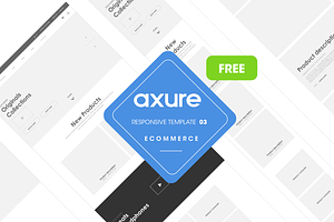 Axure responsive Ecommerce template3