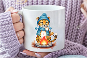 Watercolor Autumn Cheetah Clipart, an Illustration by Craft Nest (Thumbnail 6 of 9)