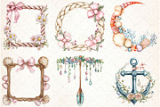 Coquette Coastal Fisherman Frame, an Illustration by Libby Wishes (Thumbnail 3 of 12)