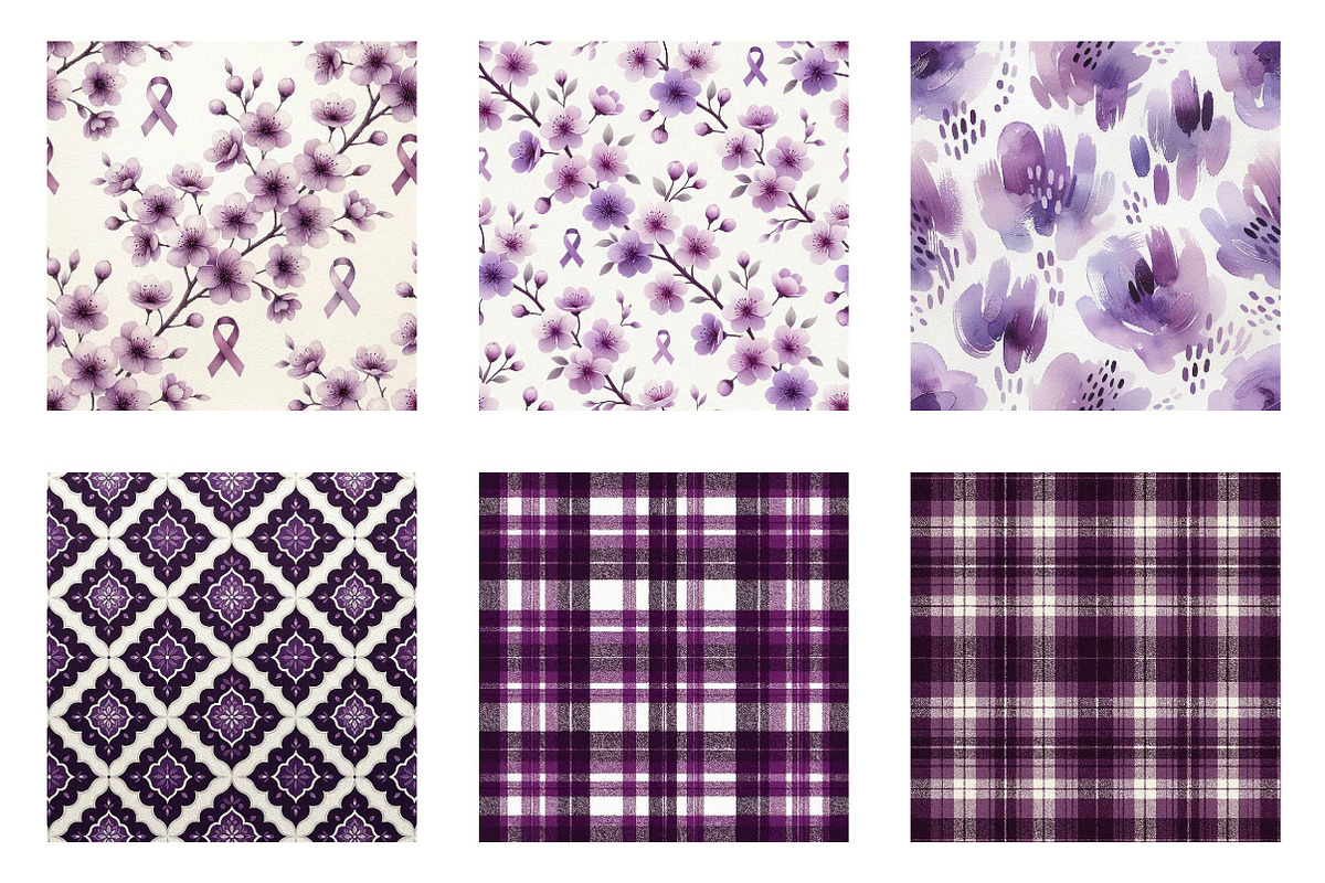 Disease Awareness Digital Papers, a Pattern Graphic by fashionaddict (Photo 4 of 6)