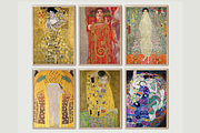 Set of 6 Gustav Klimt Paintings, an Object Graphic by HaithamSimas (Thumbnail 2 of 2)