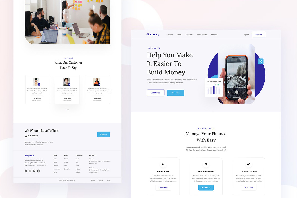 Agency Landing Page Template, a Landing Page Template by design_hut (Photo 2 of 3)