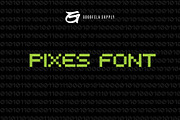Pixes Font, a Sans Serif Font by Goodfela Supply (Thumbnail 1 of 6)