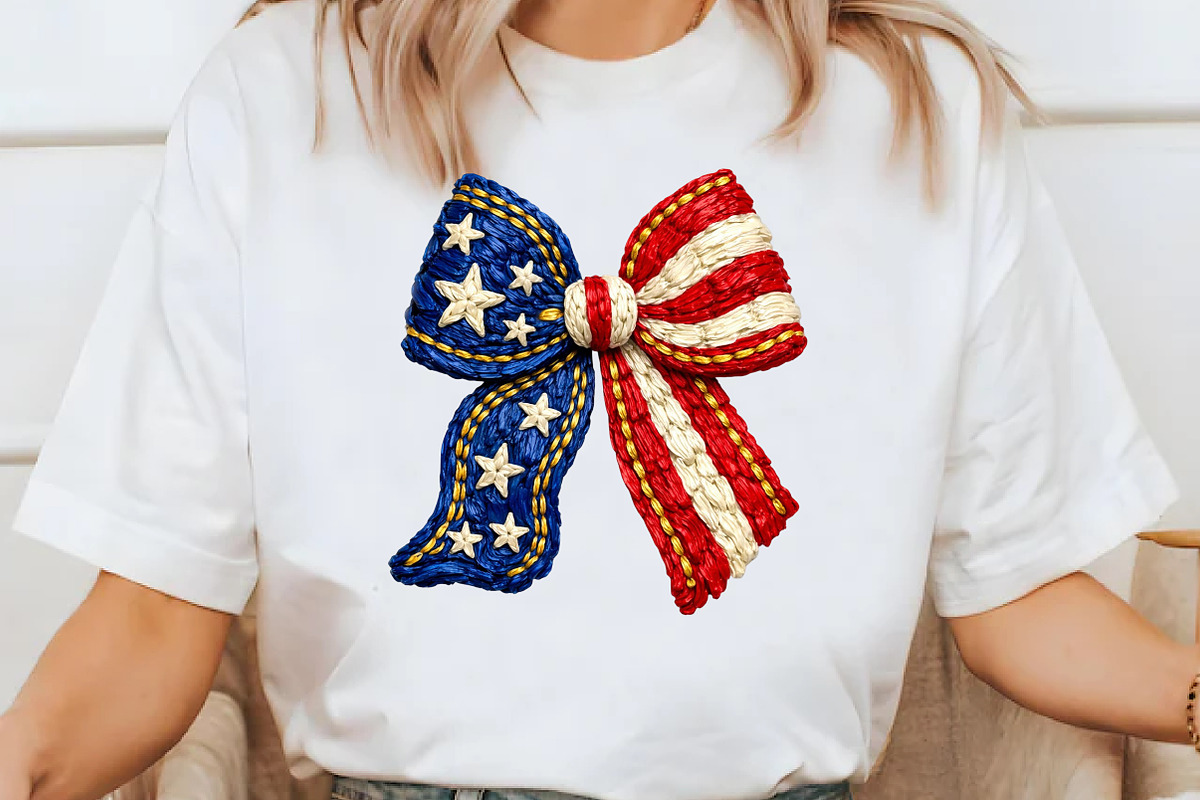 Patriotic American Flag Bow Png, an Illustration by Designworld (Photo 2 of 5)
