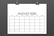2026 8.5x11 Inch Blank Calendar Temp, a Stationery Template by Running With Foxes (Thumbnail 4 of 8)