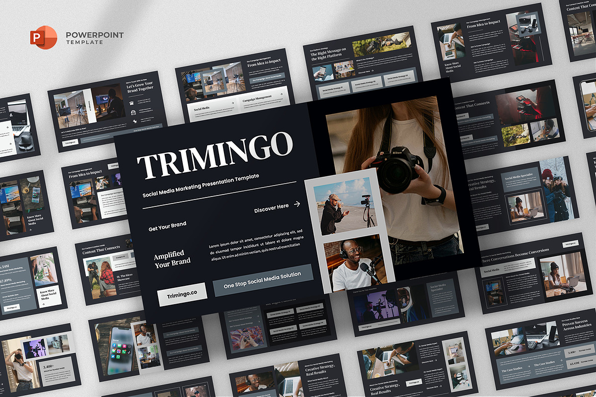 Social Media Marketing Powerpoint, a Presentation Template by fluffstudio (Photo 1 of 4)