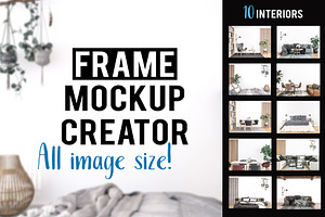 SALE Frame Mockup Bundle 10Interiors