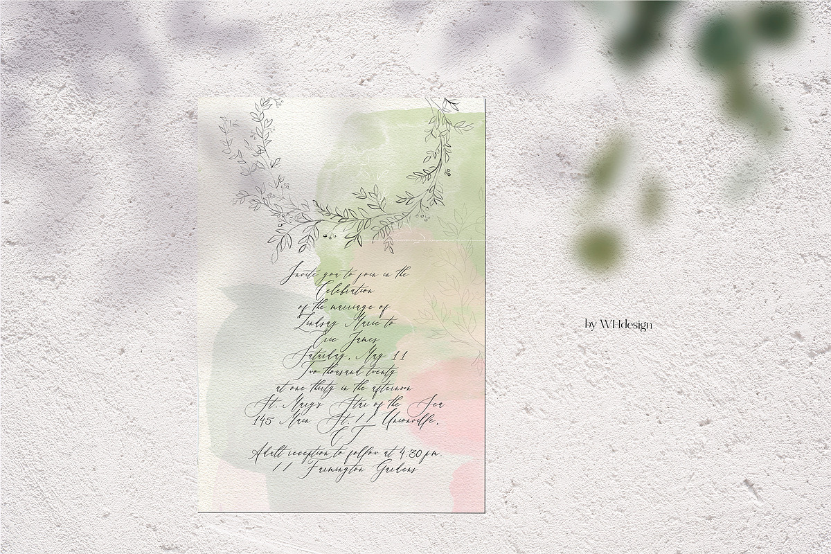 Sensuous Line Floral Crests Wreaths, an Illustration by whiteheartdesign (Photo 9 of 9)