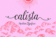 Calista Script, a Script Font by Tipo De Fábrica (Thumbnail 1 of 5)