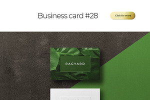 Business Card Bundle Template Mockup