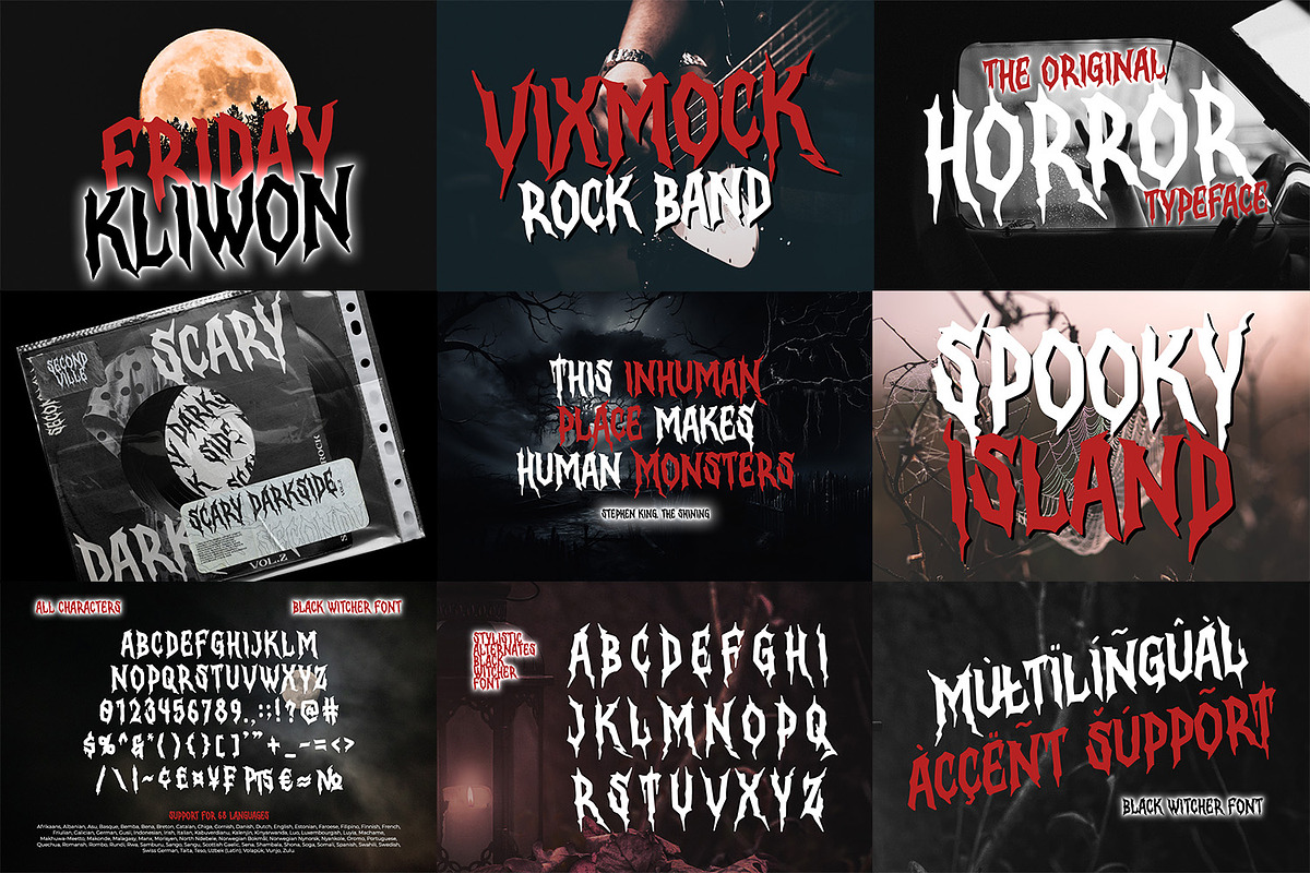 Special Horror Font Bundle, a Handwritten Font by Ditatype (Photo 2 of 13)