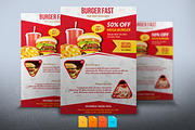 Flyer Burger Fast, a Flyer Template by DesignsStore (Thumbnail 1 of 2)
