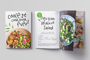 32 Pages Cool CookBook Magazine, a Magazine Template by DeLaGranSiete