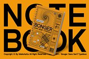 Bonger - Sans Serif Typeface, a Sans Serif Font by MaikoHatta (Thumbnail 4 of 7)