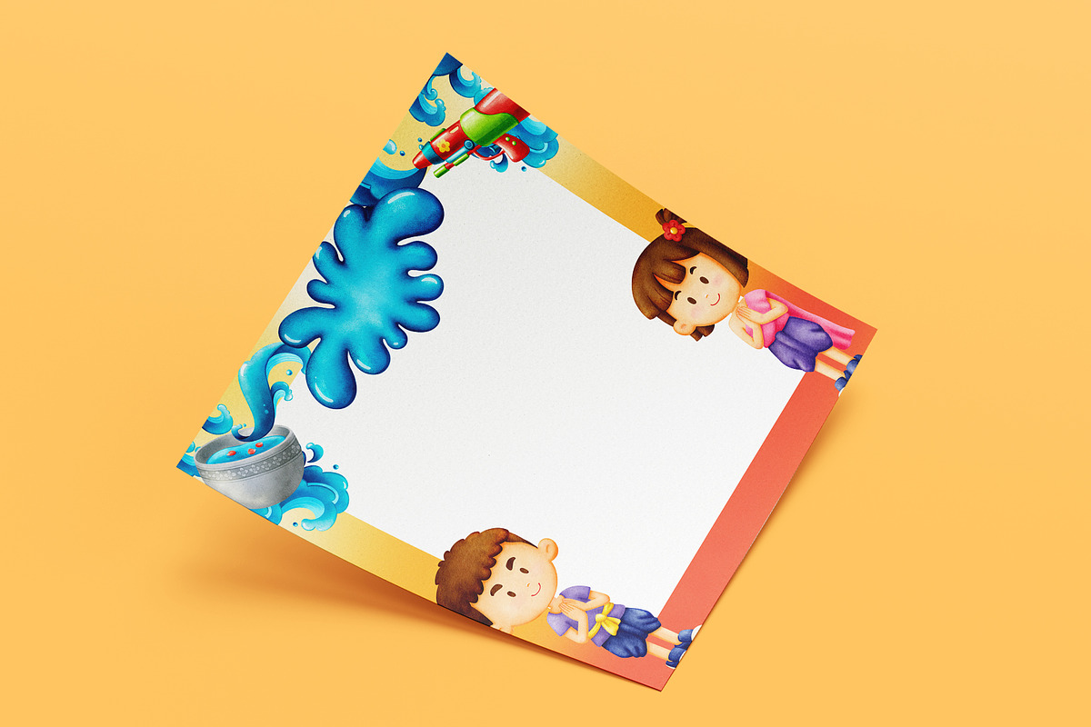 Splash & Smile Songkran Icon, a Person Illustration by CreativeValuation (Photo 10 of 14)