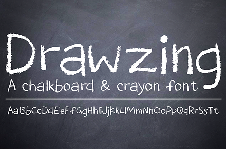 Drawzing, a Sans Serif Font by Fonthead Design