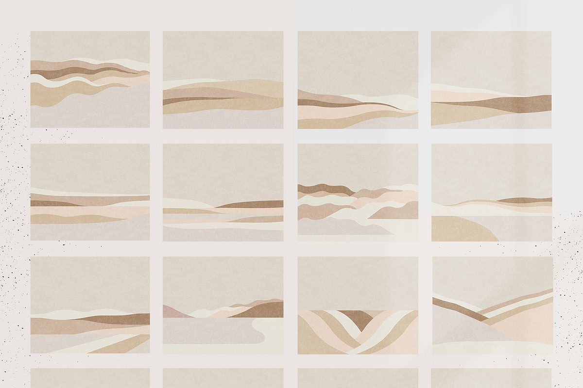 Modern Abstract Landscapes, a Texture Illustration by Basia Stryjecka (Photo 6 of 22)