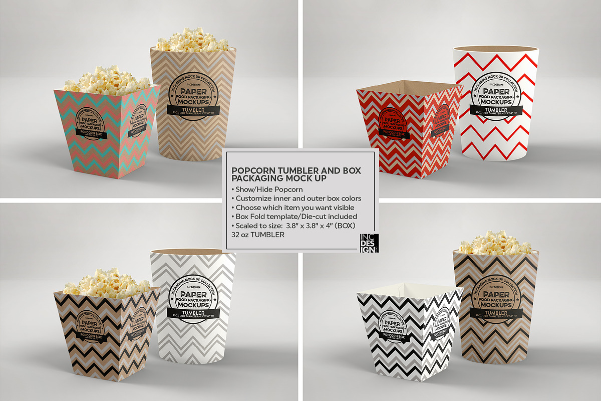 VOL.4: Food Box Packaging Mockups, a Packaging Mockup by INCDesign (Photo 17 of 21)