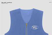 Zip vest mockup, an Apparel Mockup by Voyage Studio (Thumbnail 3 of 3)