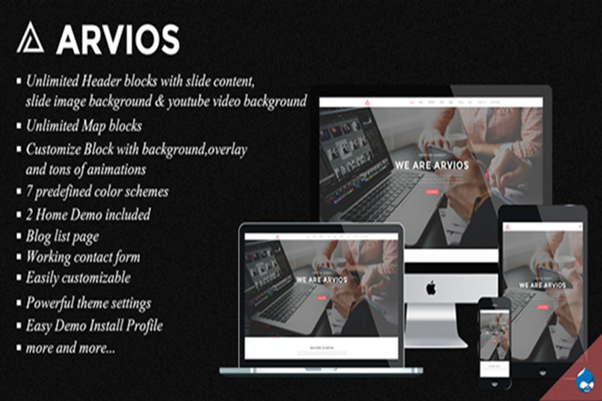 Arvios - Multipurpose Theme, a Websites & App Template by 6ixfire (Photo 1 of 2)