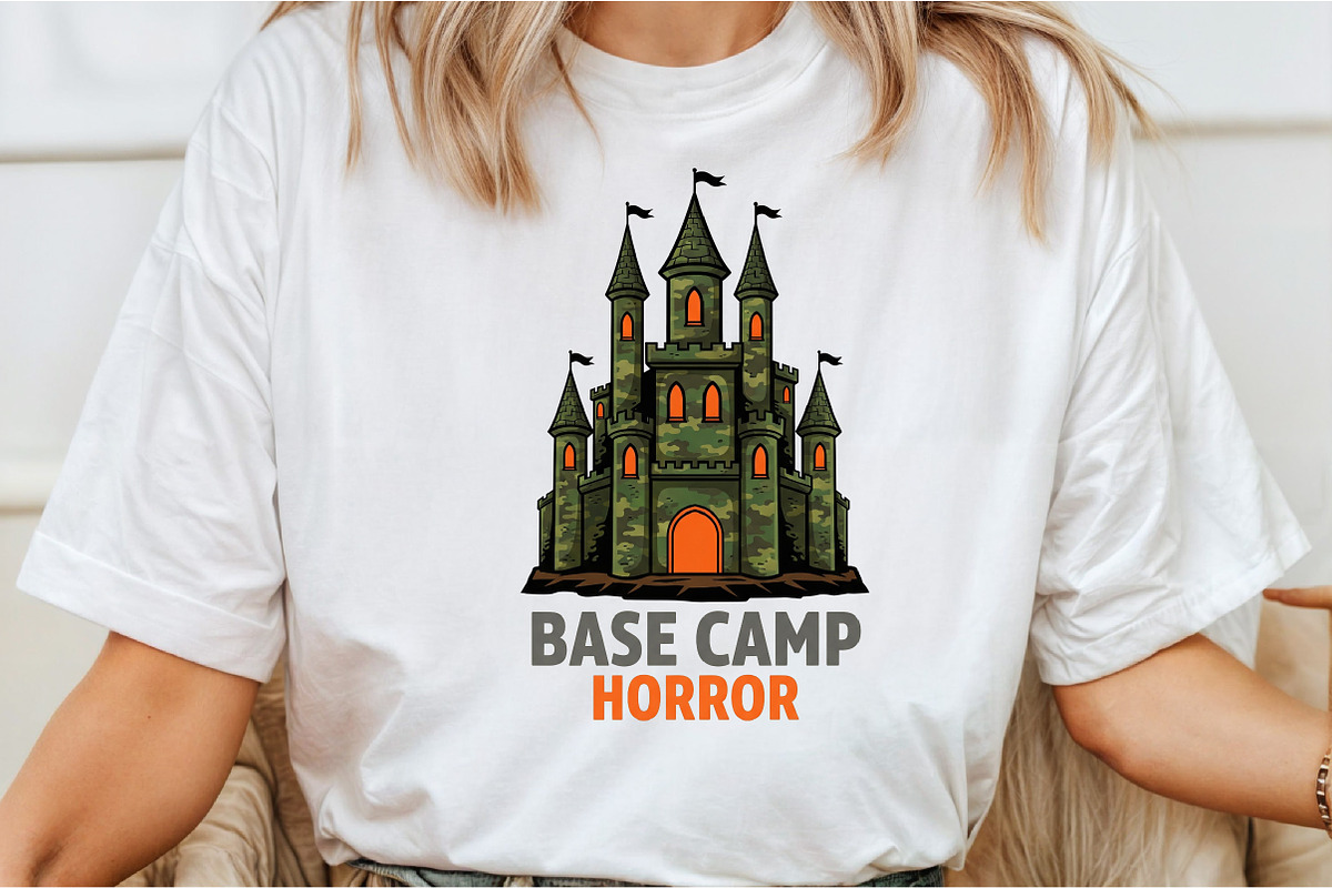 Camo Castle Halloween Sublimation, an Illustration by DreamCafeArt (Photo 2 of 6)