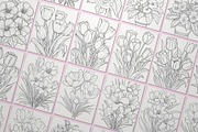 Beautiful Nature Coloring BUNDLE, an Illustration by Pix Cafe (Thumbnail 7 of 13)