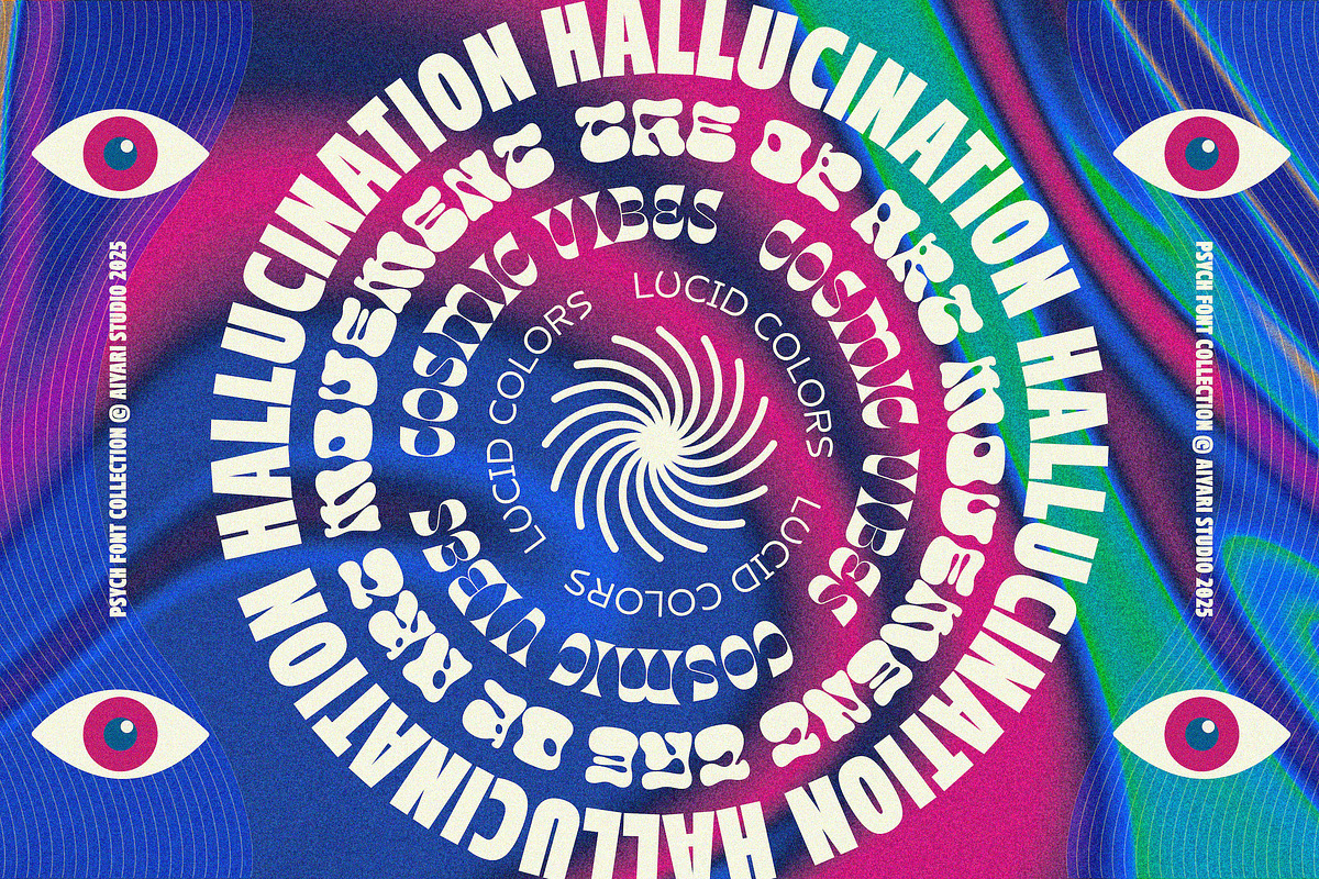 Psych Font Collections, a Symbol Font by Aiyari (Photo 6 of 18)