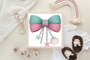 Crochet Beach Bow Starfish PNG, an Illustration by CraftArtStudio (Thumbnail 4 of 4)
