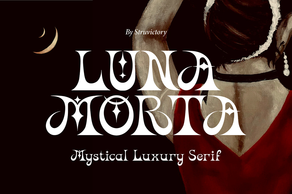 Luna Morta Mystical Luxury Serif, a Serif Font by Struvictory.art (Photo 1 of 9)