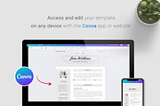 Resume / CV Template | Canva & Word, a Resume Template by CreativeZoom (Thumbnail 5 of 7)