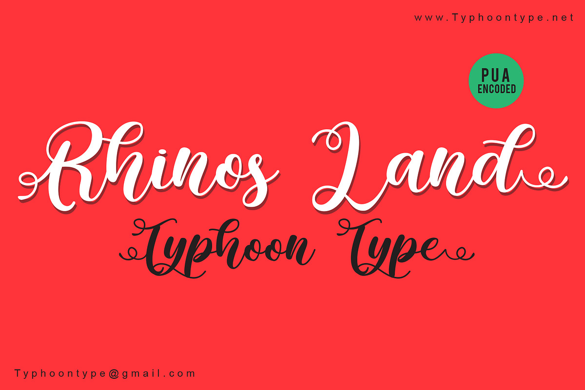 Rhinos Land font