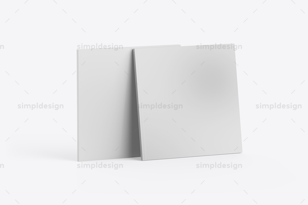 Square Softcover Book Mockup, a Books & Magazine Mockup by SimplDesign (Photo 8 of 13)