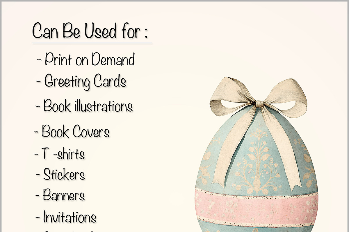 Easter Eggs With Bow Design Clipart, a Decorative Illustration by Fusion Dream (Photo 10 of 10)